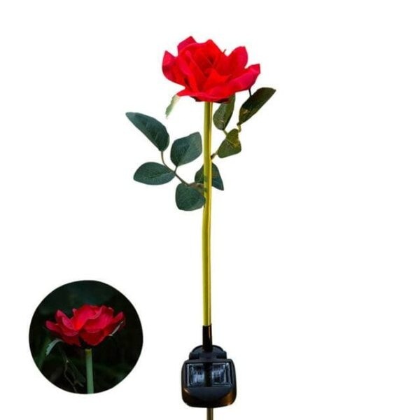 Vrtna solarna lampa ruža